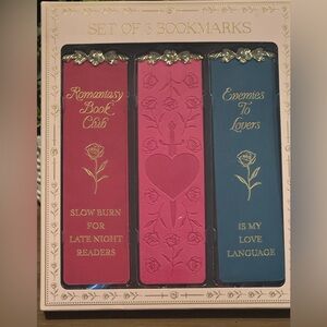 NWT Eccolo Romantasy Book Mark Set: Book Lovers Slow Burn NWT